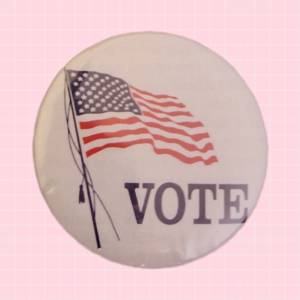 Vote Flag 2" Pin